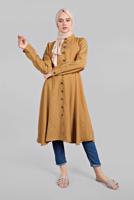 Vêtements hijab ORANGE TUNIQUE BOUTONNÉE 4834 