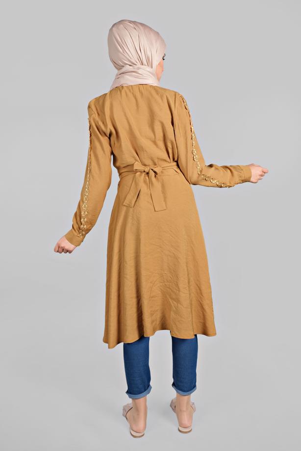 Vêtements hijab  BUTTON-TRIMMED TUNIC 4834 - TRENDTESETTÜR