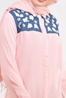 Tesettür giyim PUDRA NAKIŞ VE BONCUK İŞLEMELİ TUNİK 4903