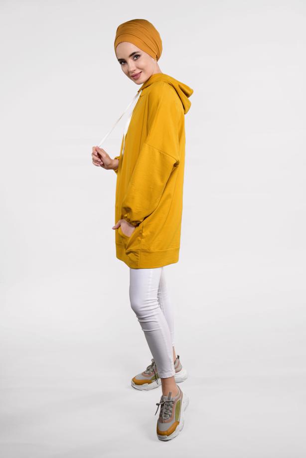 Hijab clothing  BASIC HOODIE 4912 - TRENDTESETTÜR