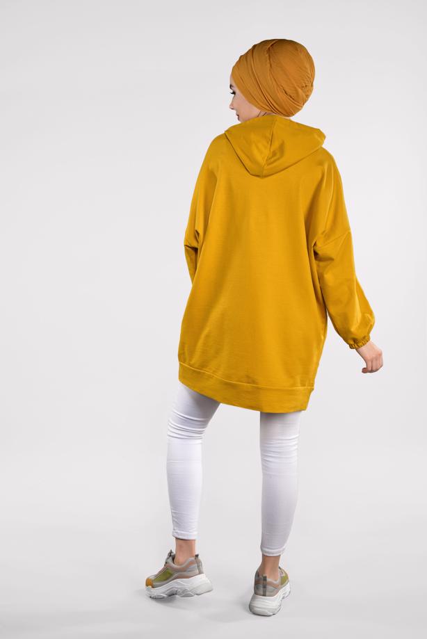 Hijab clothing  BASIC HOODIE 4912 - TRENDTESETTÜR