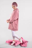 Hijab clothing PINK BASIC HOODIE 4912