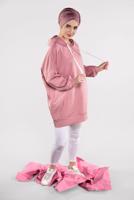 Hijab clothing PINK BASIC HOODIE 4912