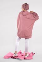 Hijab clothing PINK BASIC HOODIE 4912