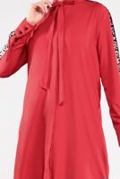 Tesettür giyim MERCAN KOLLARI PUL PAYETLİ TUNİK 5032