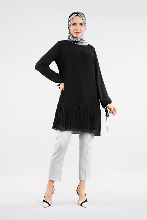 Vêtements hijab  PLEATED TUNIC 6498  - TRENDTESETTÜR