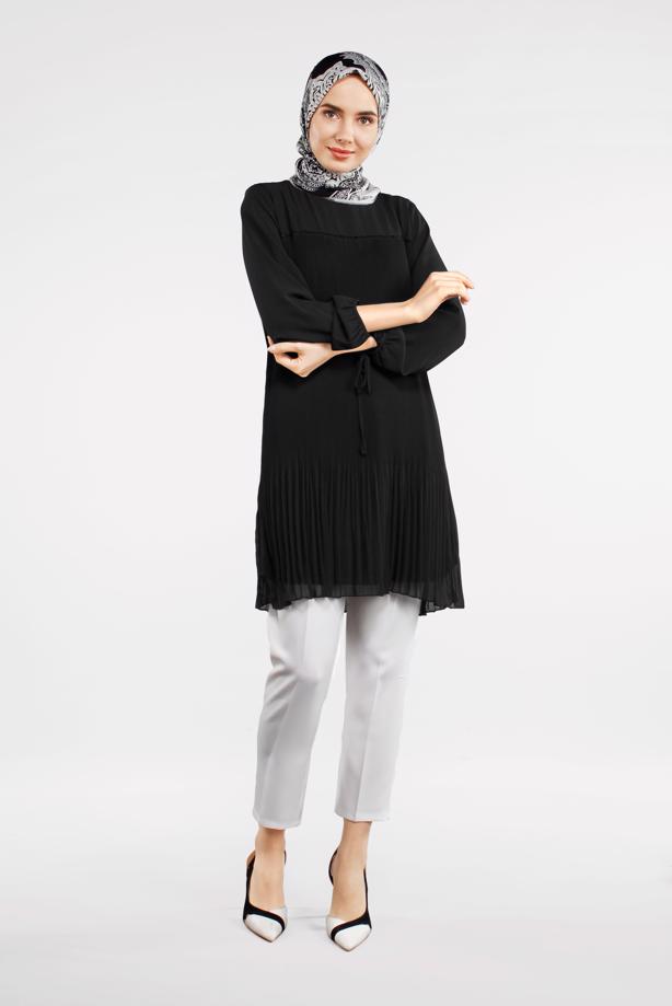Vêtements hijab  PLEATED TUNIC 6498  - TRENDTESETTÜR