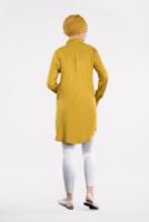 Hijab clothing ORANGE EMBROIDERED TUNIC 6691 