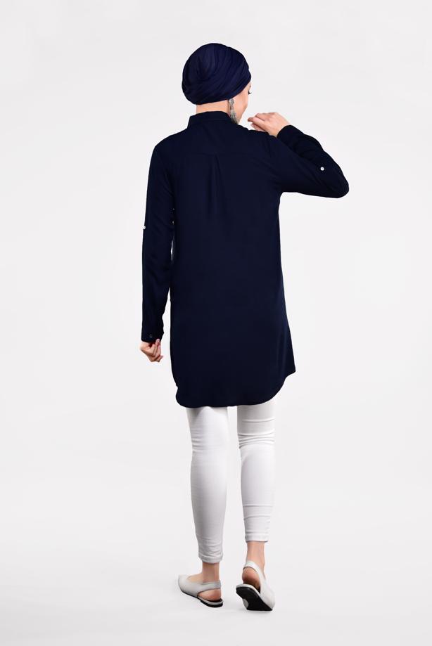 Vêtements hijab  EMBROIDERED TUNIC 6691  - TRENDTESETTÜR