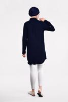 Vêtements hijab BLEU MARINE TUNIQUE BRODÉE 6691