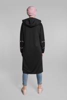 Tesettür giyim SİYAH FİLE VE PUL PAYET DETAYLI EŞOFMAN TUNİK 6811 