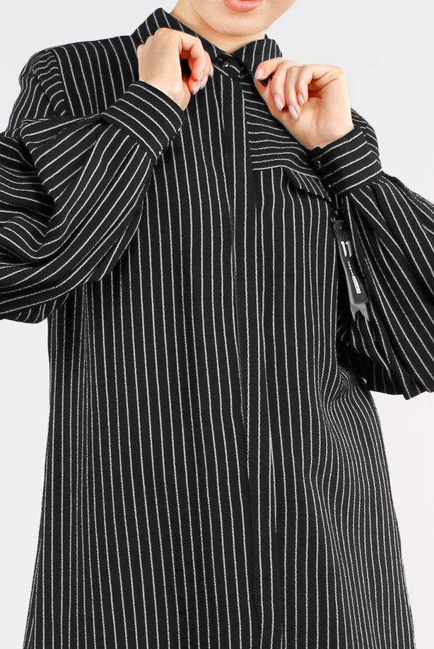 Vêtements hijab  STRIPPED TUNIC 6898  - TRENDTESETTÜR