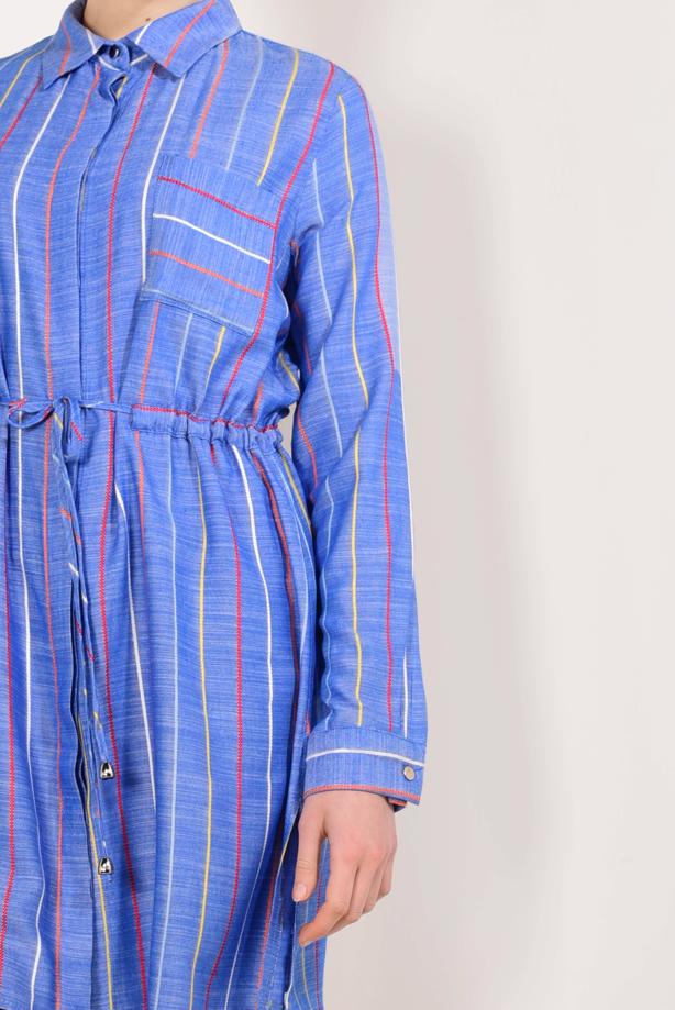 Vêtements hijab  TIE-FRONT STRIPPED TUNIC 7871  - TRENDTESETTÜR