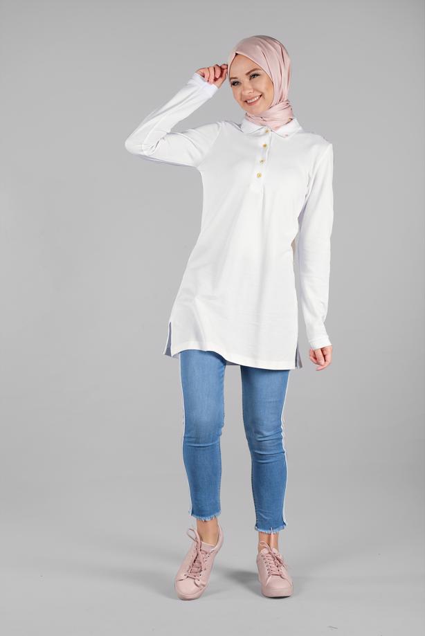 Vêtements hijab  POLO TUNIC 8107  - TRENDTESETTÜR