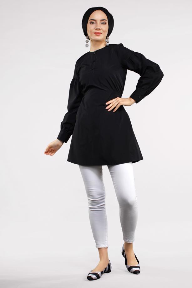 Vêtements hijab  BUTTONED TUNIC 8321 - TRENDTESETTÜR