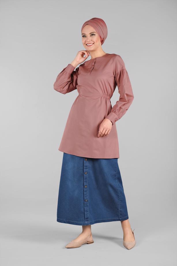 Vêtements hijab  BUTTONED TUNIC 8321 - TRENDTESETTÜR