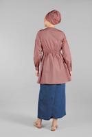 Vêtements hijab ROSE TUNIQUE BOUTONNÉE 8321