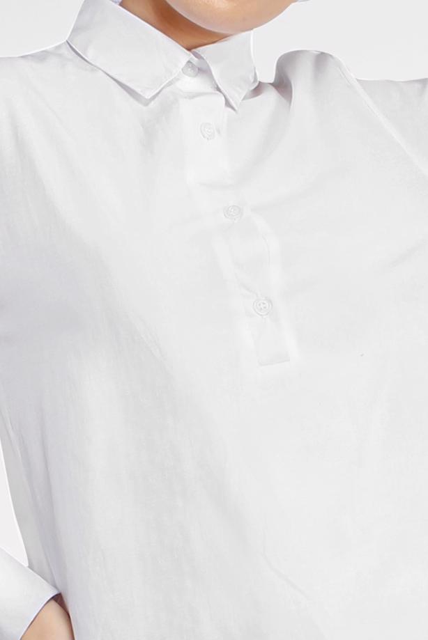 Vêtements hijab  FLOUNCE-HEM BUTTONED TUNIC 8470  - TRENDTESETTÜR