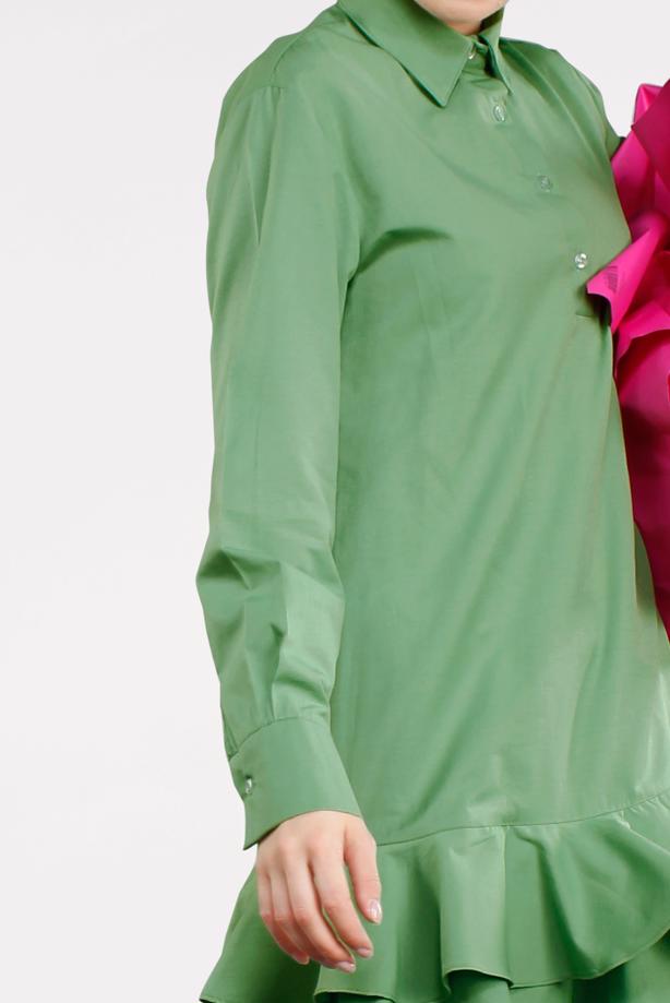 Vêtements hijab  FLOUNCE-HEM BUTTONED TUNIC 8470  - TRENDTESETTÜR