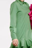 Vêtements hijab VERT TUNIQUE BOUTONNÉE À VOLANTS 8470 