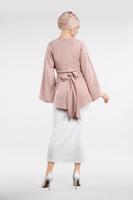 Hijab clothing POWDER BELTED BALLON SLEEVE TUNIC 8792 