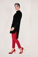 Hijab clothing BLACK GEM EMBROIDERED TUNIC 9548