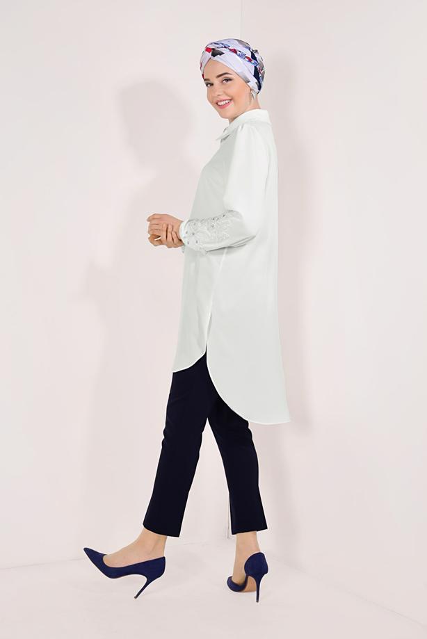 Vêtements hijab  GEM EMBROIDERED TUNIC 9548 - TRENDTESETTÜR