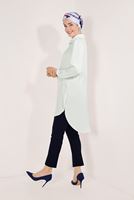 Hijab clothing ECRU GEM EMBROIDERED TUNIC 9548