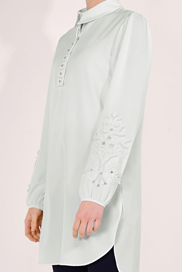Vêtements hijab  GEM EMBROIDERED TUNIC 9548 - TRENDTESETTÜR