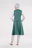 Vêtements hijab VERT COSTUME & VEST À CLOUTÉ 9747 