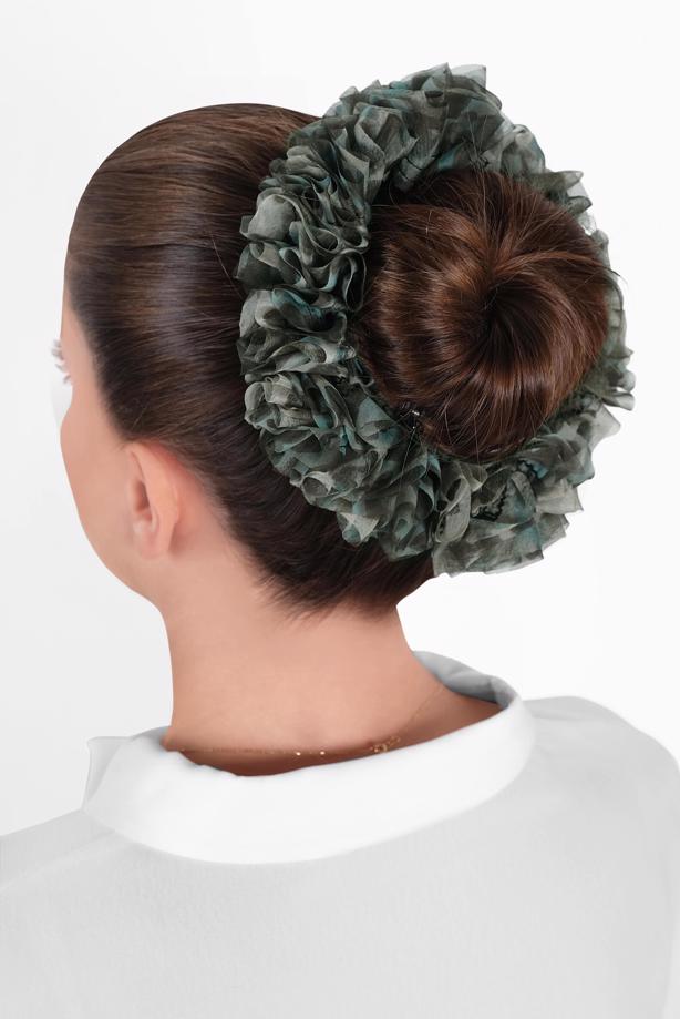 Hijab clothing GREEN T 41020 ALVİNA ŞİFON TOPUZ TOKASI - TRENDTESETTÜR