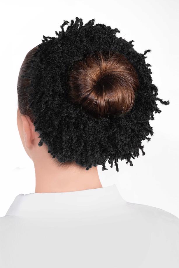 Hijab clothing BLACK T 41021 ALVİNA PUF TOPUZ TOKASI - TRENDTESETTÜR