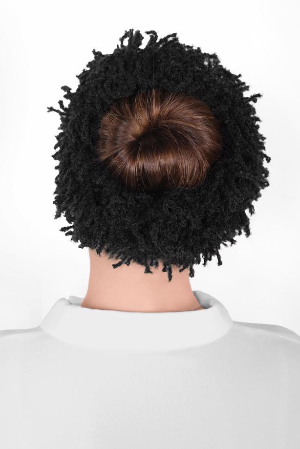 Hijab clothing BLACK T 41021 ALVİNA PUF TOPUZ TOKASI - TRENDTESETTÜR