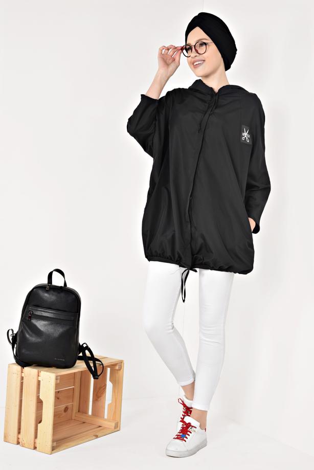 Vêtements hijab  HOODED PRINTED RAINCOAT 4203-2  - TRENDTESETTÜR