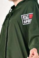 Vêtements hijab KAKI IMPERMÉABLE OURLET À SMOCKS 4203-2 