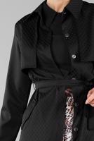 Vêtements hijab NOIR TRENCH-COAT BOUTONNÉ 8033-1