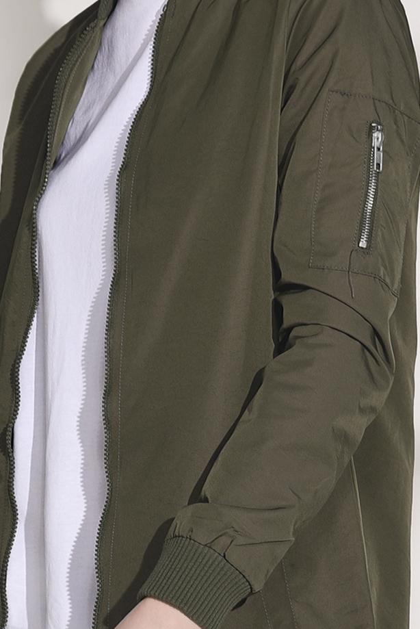 Vêtements hijab  ZIPPED TRENCH-COAT 043  - TRENDTESETTÜR