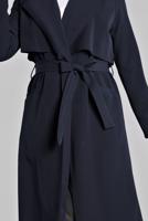 Vêtements hijab BLEU MARINE TRENCH-COAT TAILLE-NOUÉE 0243
