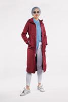 Vêtements hijab ROUGE BORDEAUX TRENCH-COAT ZIPPÉ 853