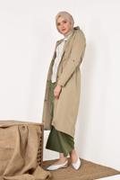 Vêtements hijab BRUN TRENCH-COAT ZIPPÉ 853