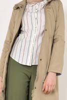 Vêtements hijab BRUN TRENCH-COAT ZIPPÉ 853