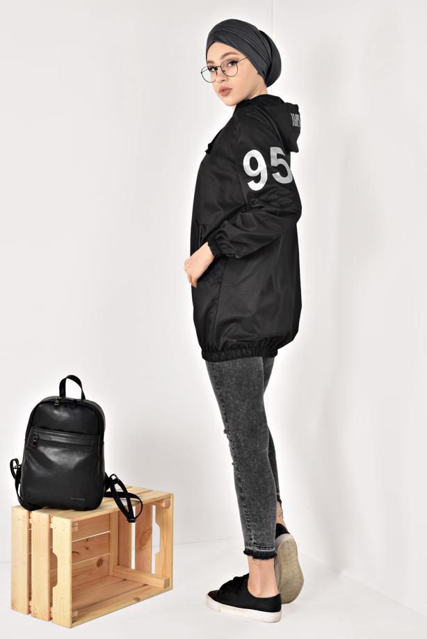 Vêtements hijab  ZIPPED HOODED RAINCOAT 1403  - TRENDTESETTÜR