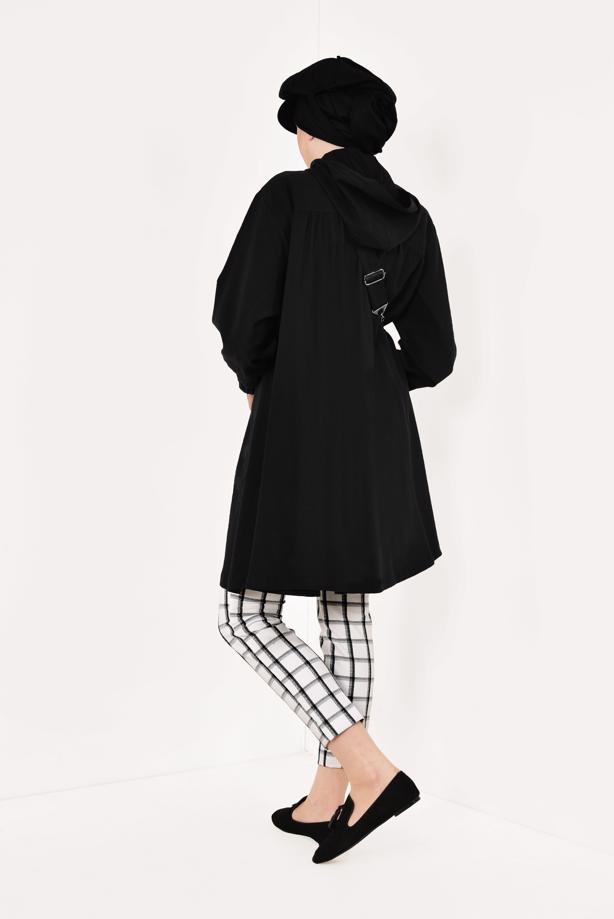 Vêtements hijab  VOLUMINOUS HOODED TRENCH-COAT 1982  - TRENDTESETTÜR