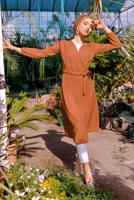 Vêtements hijab BRUN Trench Coat T 2912