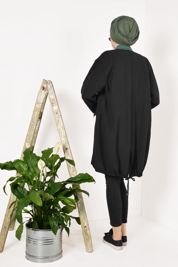 Vêtements hijab  TIE-FRONT TRENCH COAT 5882  - TRENDTESETTÜR