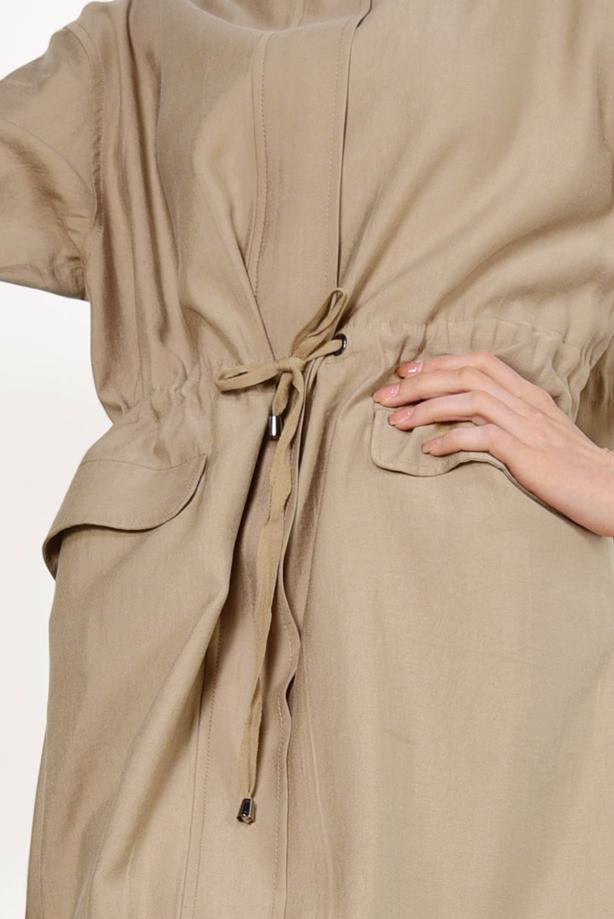 Vêtements hijab  TIE-FRONT TRENCH COAT 5882  - TRENDTESETTÜR