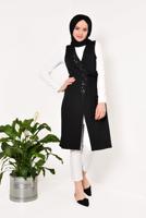 Vêtements hijab NOIR GILET BRODÉ 175610 
