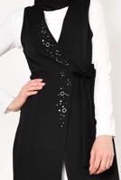 Vêtements hijab NOIR GILET BRODÉ 175610 