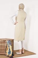 Vêtements hijab BEIGE GILET BRODÉ 175610 