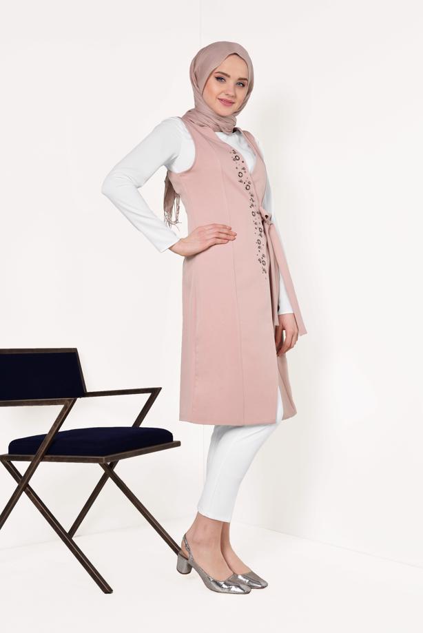 Vêtements hijab  EMBROIDERED VEST 175610  - TRENDTESETTÜR